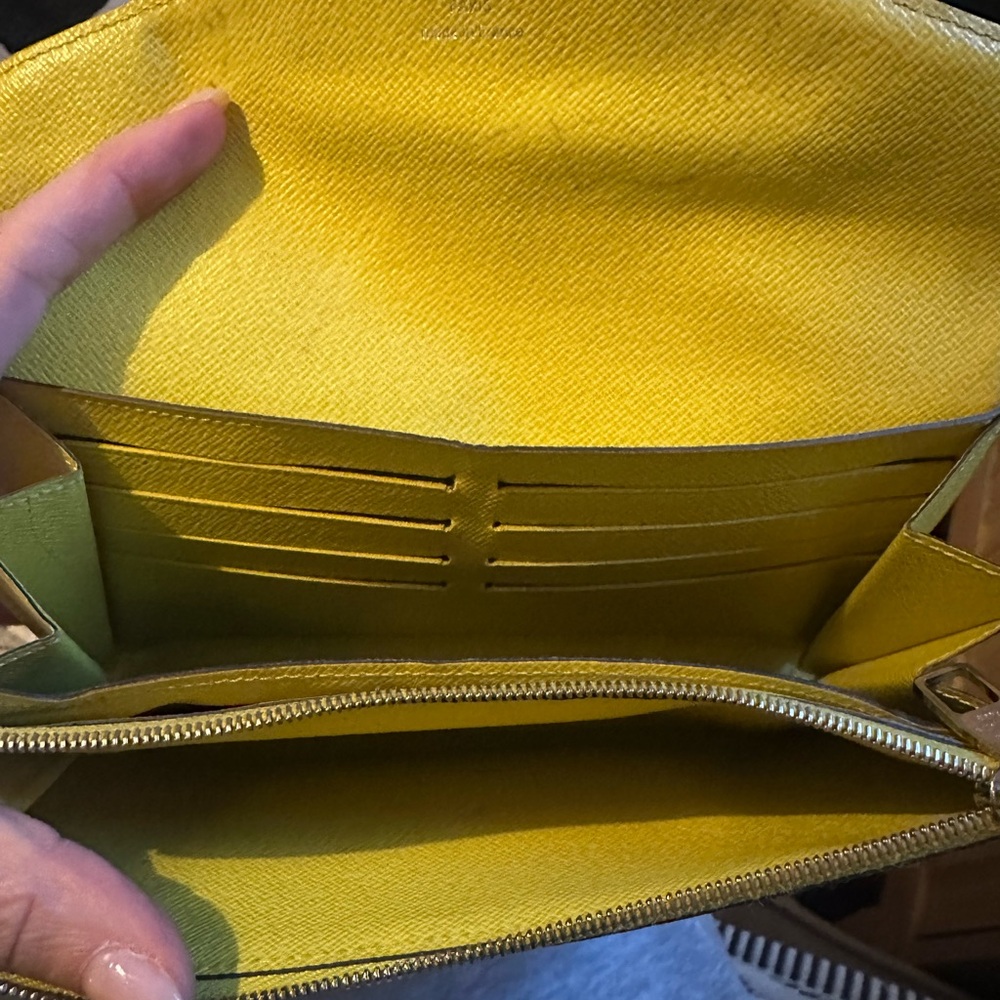 Louis Vuitton Monogram Yellow and Brown Clutch - Picture 7 of 14
